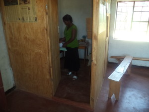 Ms Phelire Zimba, Library Vice Director, in her Office in the Library