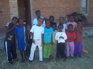Nkhanga Library Nursery or Kindergarten Students with their teacher